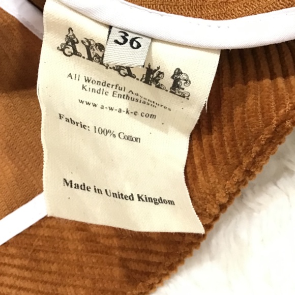 A.W.A.K.E Mode Women Size 36 Octopus Rust Corduroy Jacket Cotton Button Front - Picture 10 of 14